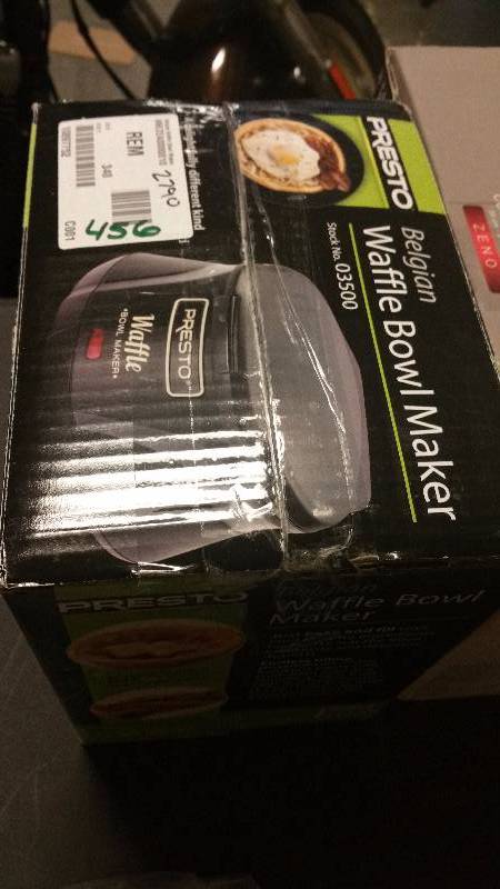 Presto Belgian Waffle Bowl Maker