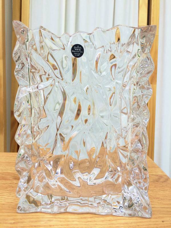 lot 15 image: WOW SPECTACULAR ROSENTHAL MODERNIST ART GLASS 9 TUTENBAG CRYSTAL STUDIO-LINIE VASE GERMANY With LABEL - LIKE NEW CONDITION