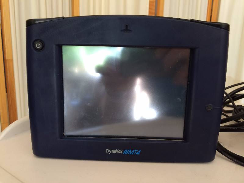 lot 49 image: WOW COOL Technology $$$$ DynaVox MT Series 4 Portable Communication Device - Dynamic Display. Users choose either synthesized Speech or digitized Speech - CD and Manual