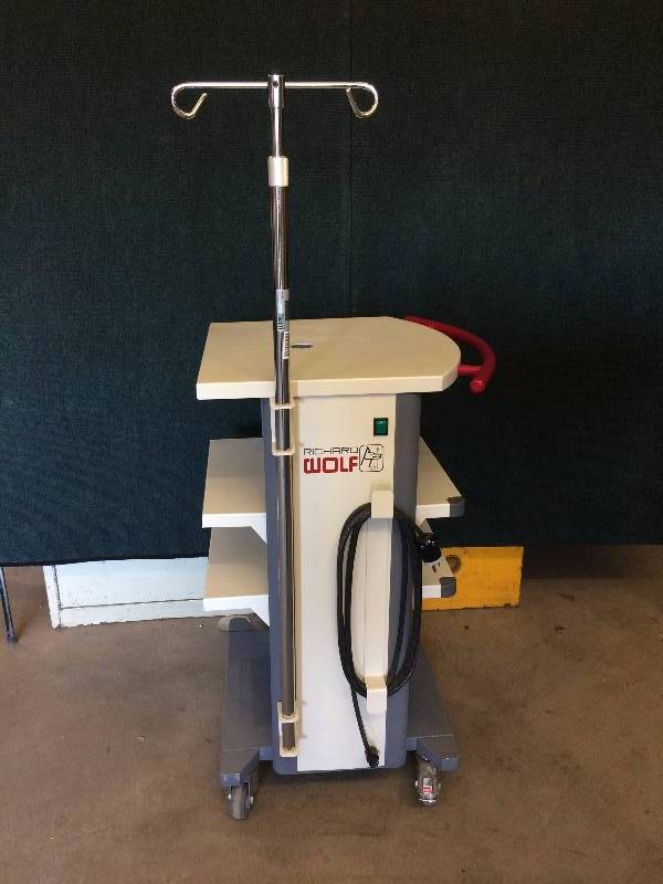 lot 62 image: Richard Wolf Medical Cart with Dual IV - Excellent Condition