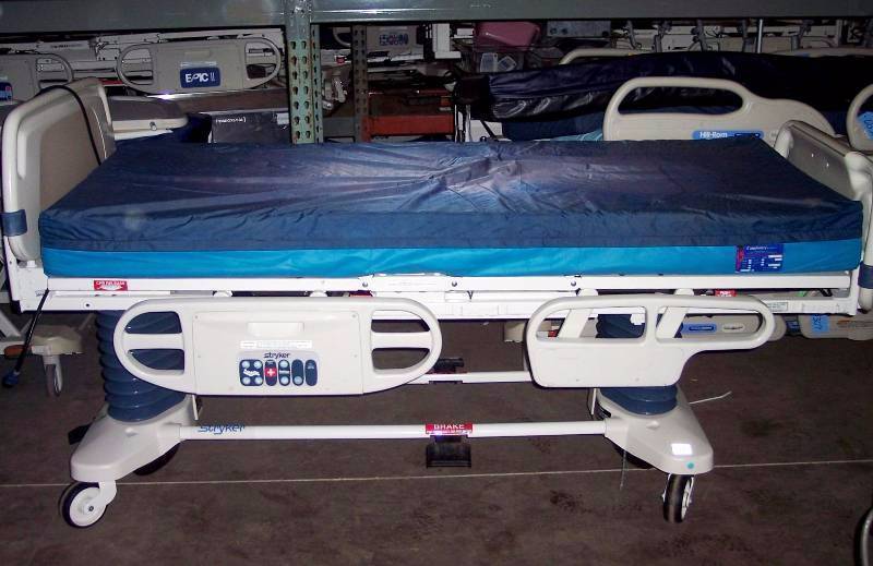 lot 96 image: WOW Retails USED $3000 Stryker Secure II #3002 Power Motorized Adjustable Hospital Nursing Home In-Home Health Patient Care Bed Built In Weight Scale & Bed-Exit Alarm Plugs Into Regular Light Socket Free Used Comfortex Mattress