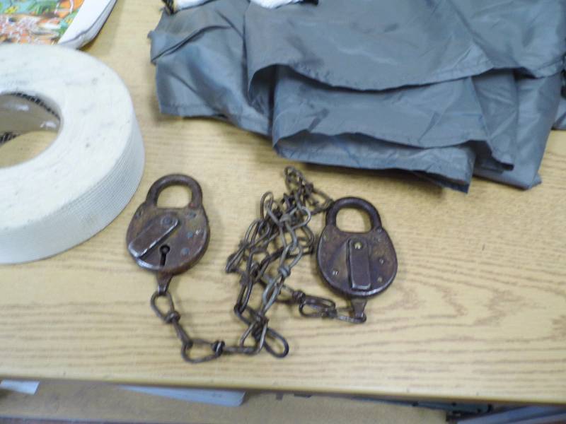 lot 42 image: Farm Game - No Hunting Signs - Antique Locks