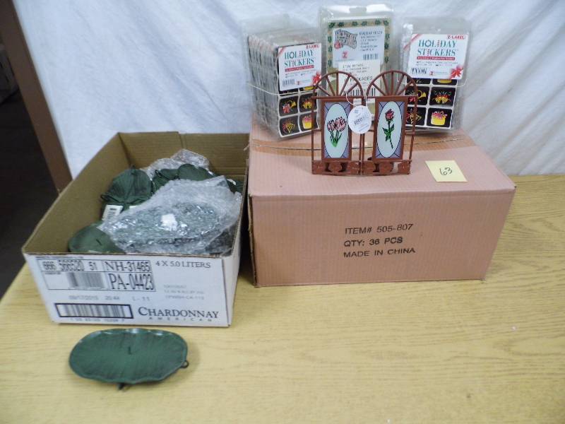 lot 63 image: Candle Holders - Holiday Stickers