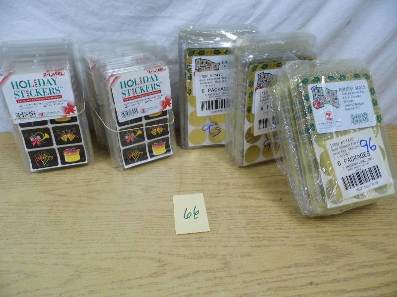 lot 66 image: Holiday Stickers