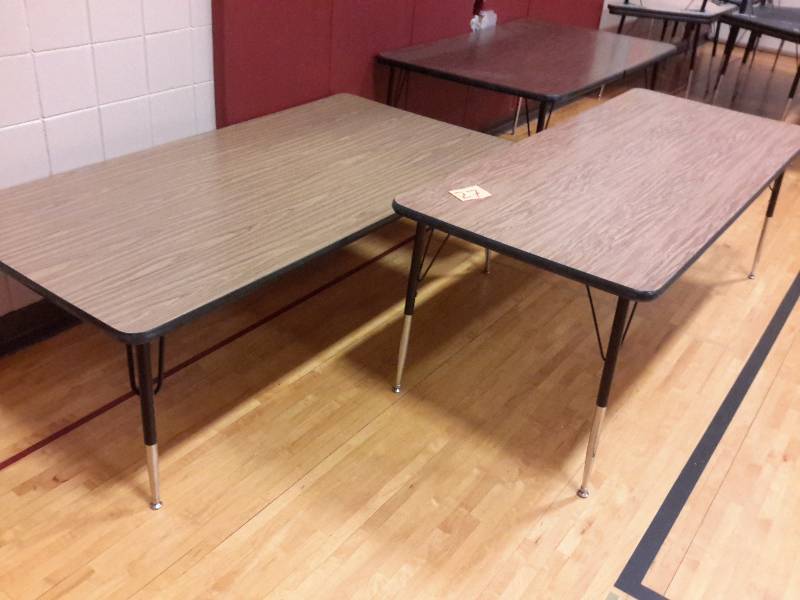 3 Work Tables Adjustable Height