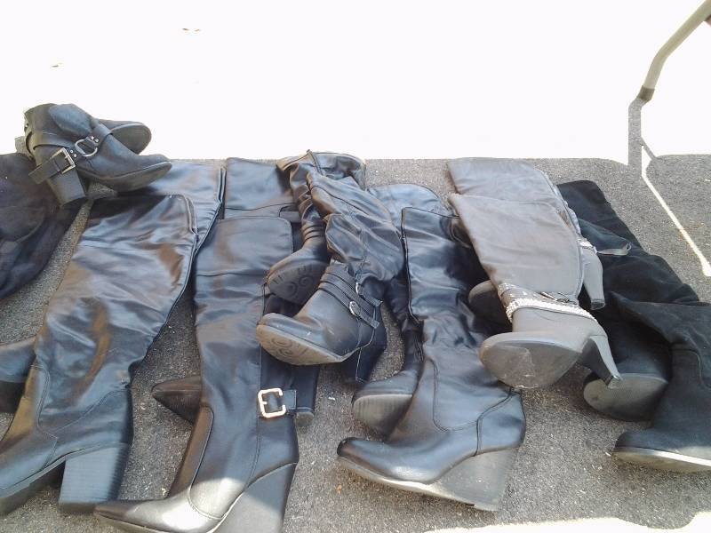 Lot Of High HeelWedge Fashion Boots Size 6