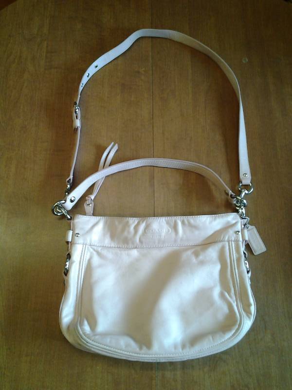 Genuine Coach Handbag Pink Leather