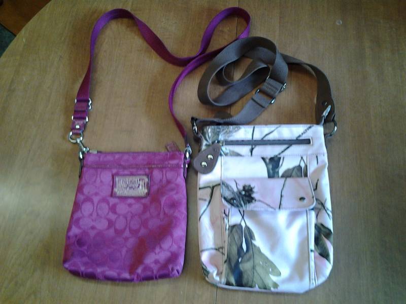Genuine Coach Crossbody Bag & Cabelas Crossbody Bag