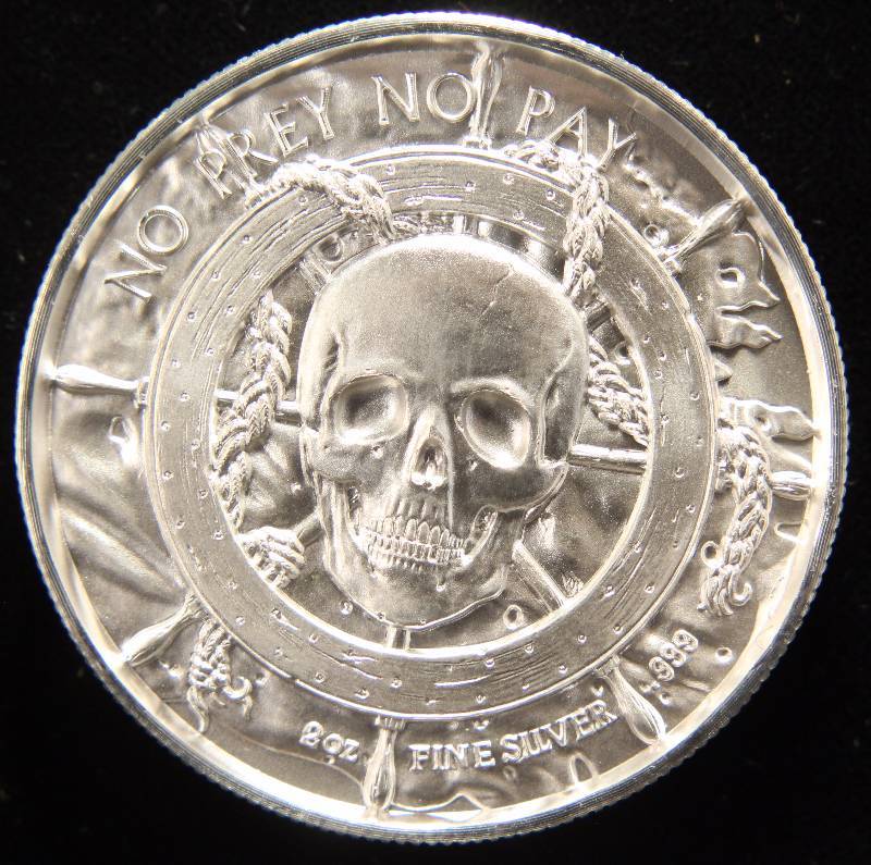 lot 04 image: 2 TROY OZ. .999 FINE SILVER THE CAPTAIN PIRATE SERIES