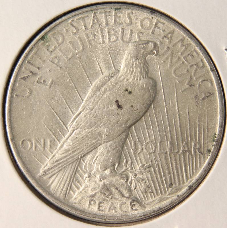 lot 25 image: 1922 PEACE SILVER DOLLAR AU