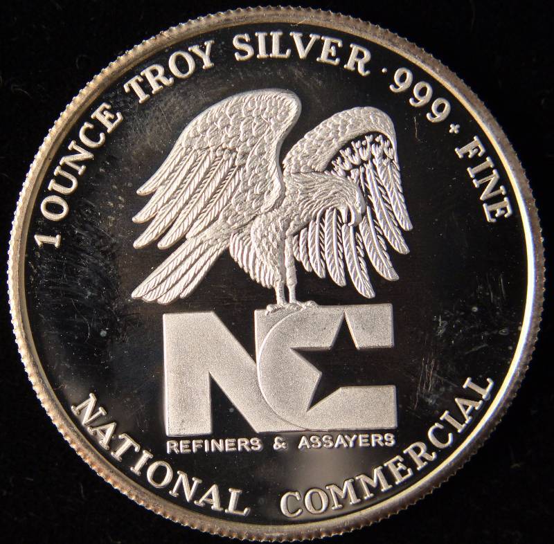 lot 43 image: 1 TROY OZ. .999 FINE SILVER NC FREEDOM PEACE TRUTH