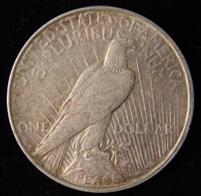 lot 47 image: 1922-D PEACE SILVER DOLLAR XF DETAILS REVERSE SCRACHES