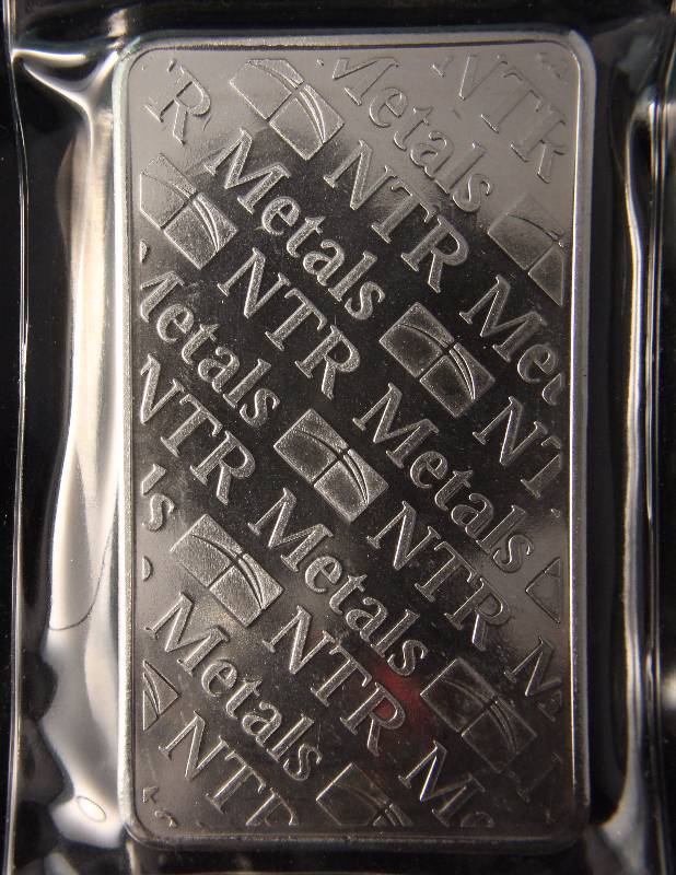 lot 58 image: 10 TROY OZ. .999 FINE SILVER BAR NTR METALS SEALED