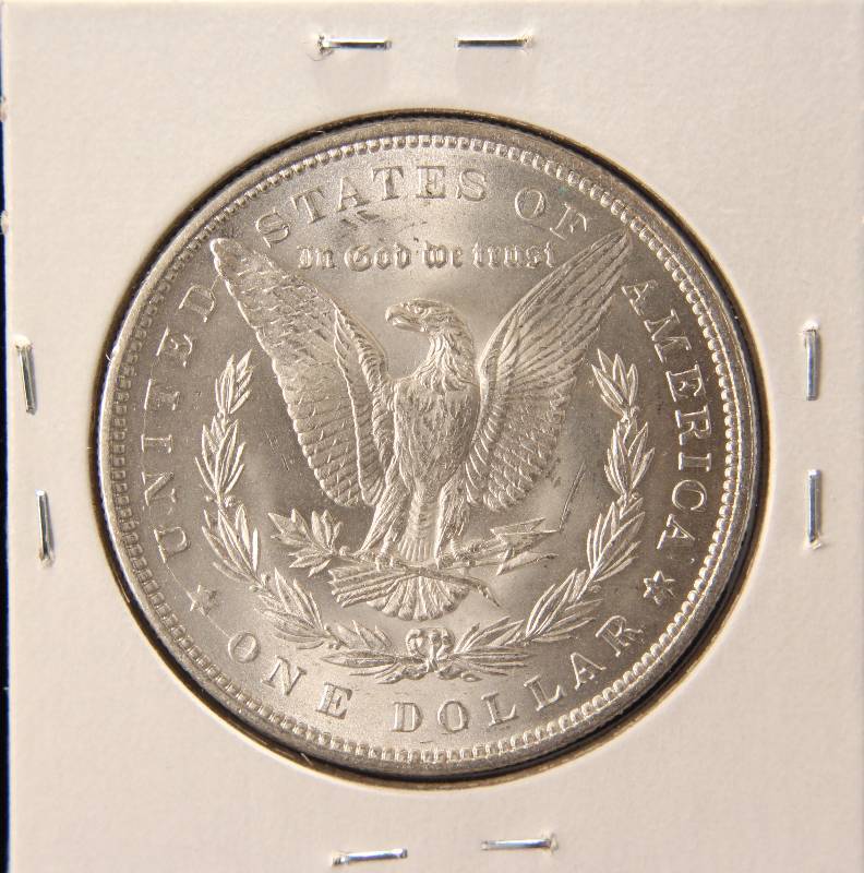 lot 64 image: 1884 MORGAN SILVER DOLLAR BU UNC