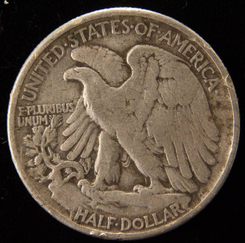 lot 67 image: 1944 WALKING LIBERTY SILVER HALF DOLLAR XF