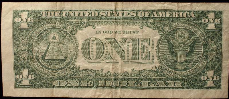 lot 54-A image: 1957 $1 SILVER CERTIFICATE STAR NOTE VF