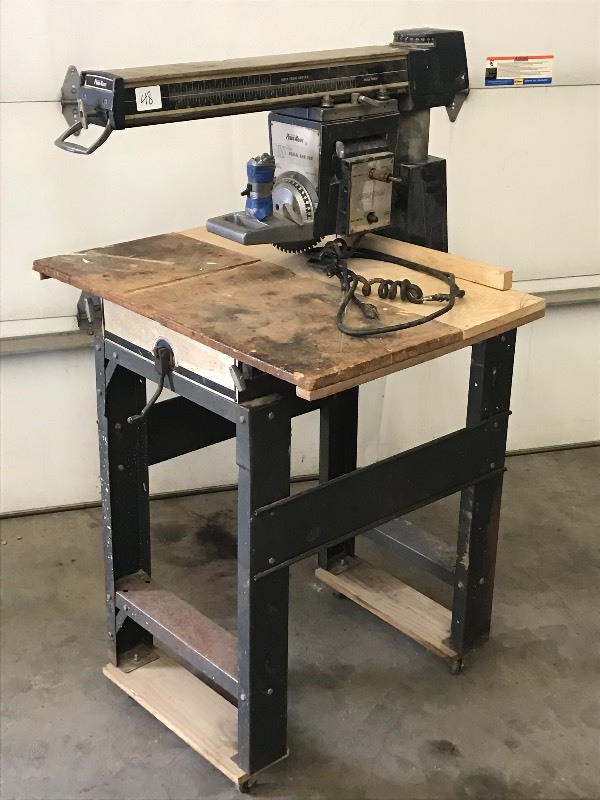 lot 48 image: Powr-Kraft 10 Radial Arm Saw With ...