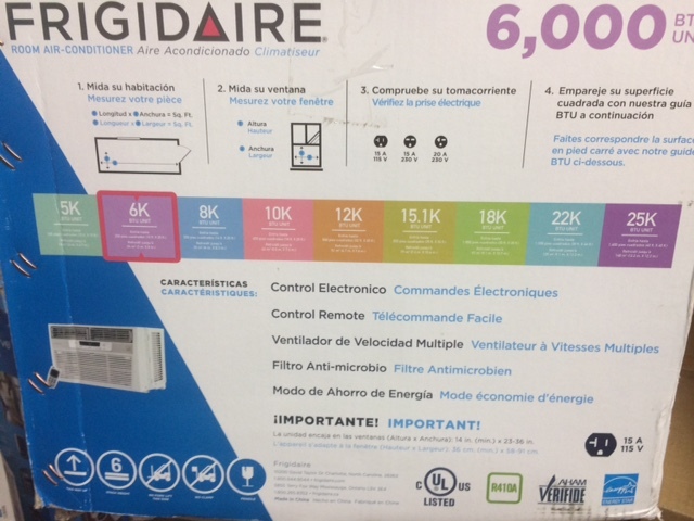 Frigidaire6,00 AC Window Unit