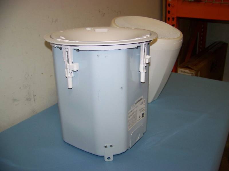 lot 55 image: (1) JBL, Control 60 Series, 6.5, Pendant Speaker and (1) JBL, Control 40 Series, 6.5, High Ceiling Speaker