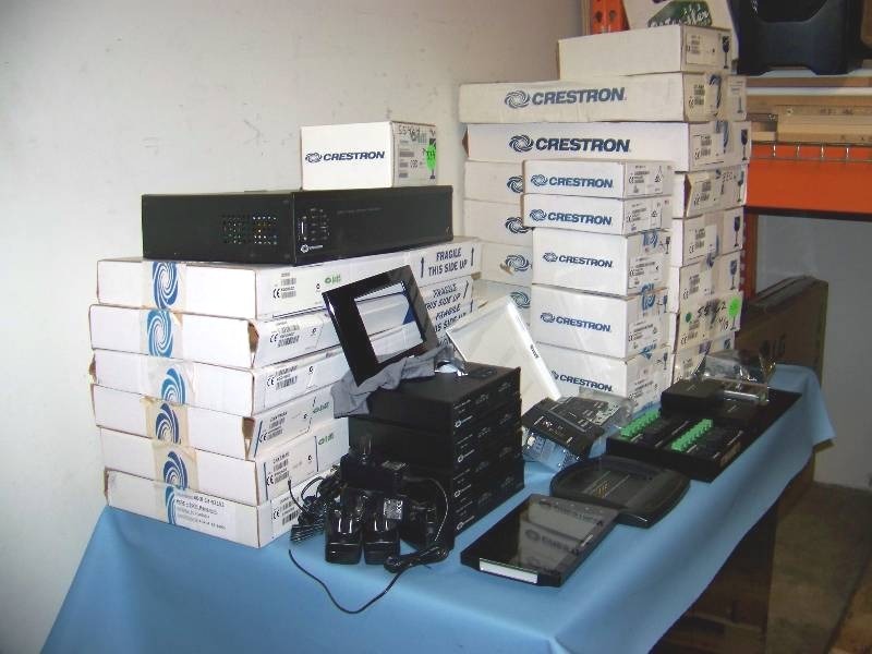 lot 87 image: (LARGE LOT) Crestron, Touch Panel and other Audio  Video items