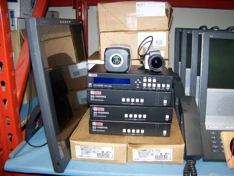 lot 92 image: (8 Wide Shelf - LARGE LOT) Miscellaneous Audio  Video (AV) Items and more