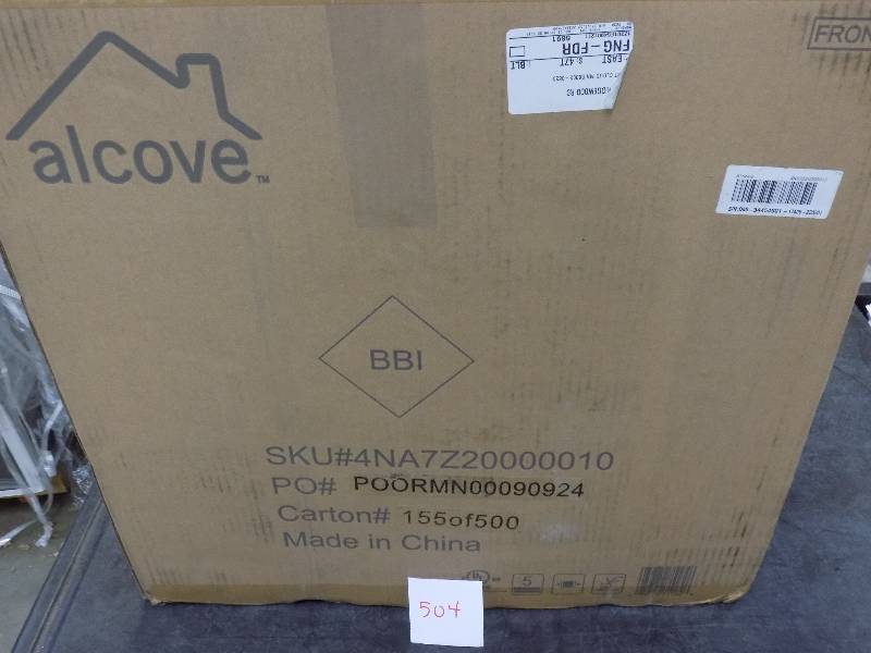 lot 504 image: alcove Mini Refrigerator 1.6 Cu. Ft.