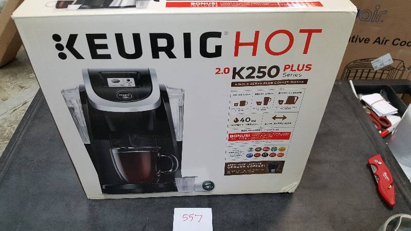 lot 557 image: Keurig Plus Series K250 Brewing System Black