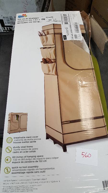lot 560 image: Honey Can Do 60 Double-Door Storage Closet