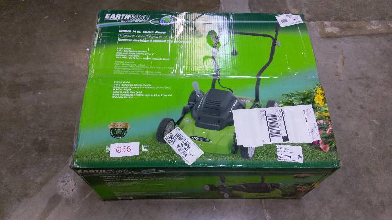 lot 658 image: Earthwise 14 Corded Electric Lawnmower