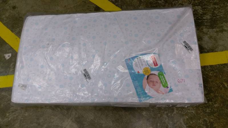 lot 671 image: Beddy Bye Crib Mattress