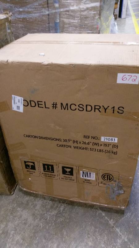 lot 672 image: Magic Chef Compact Dryer