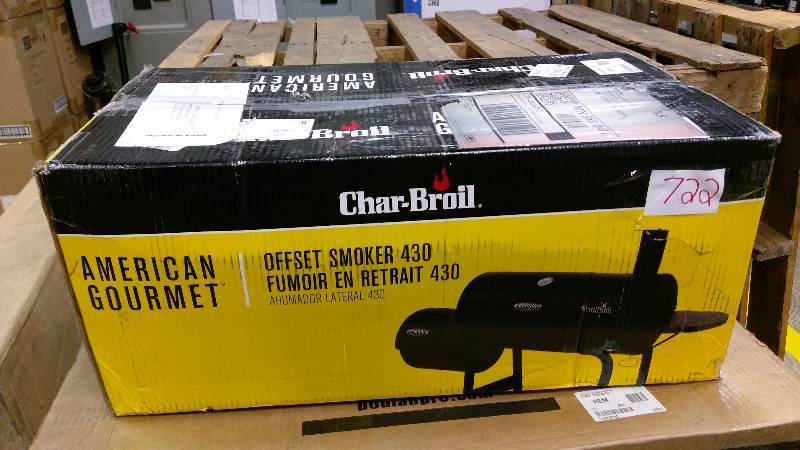 lot 722 image: Char-Broil American Gourmet Charcoal Smoker Grill