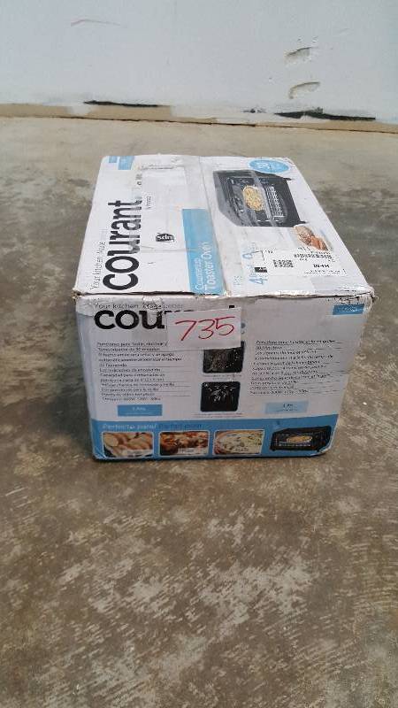 lot 735 image: Courant Countertop Toaster Oven