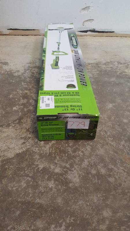 lot 779 image: Earthwise 11-13 24V Lithium-Ion Cordless Grass Trimmer