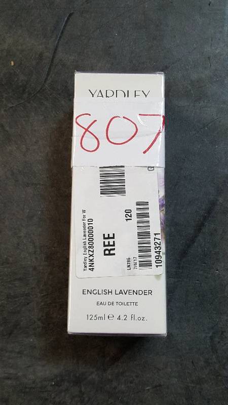 lot 807 image: Yardley English Lavender For W