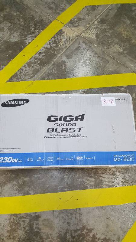 lot 848 image: Samsung Giga 230-Watt Sound System with Bluetooth