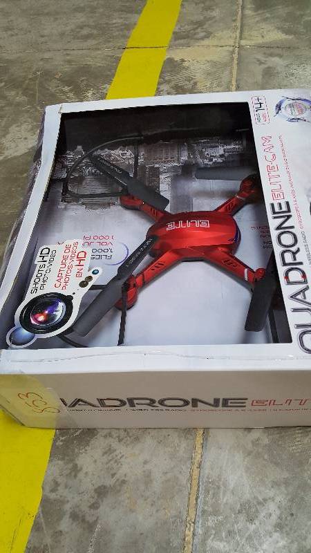lot 853 image: Quadrone Elite Cam 2.4-GHz 4-Channel Drone with Video Camera