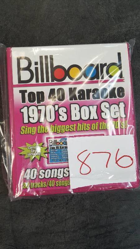 lot 876 image: Karaoke USA UMGD Karaoke CD 70s Box Set