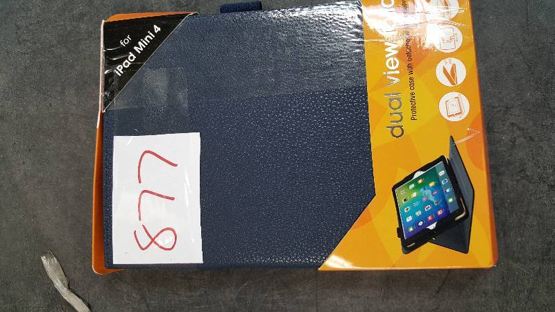 lot 877 image: roocase Dual View Case for Apple iPad Mini 4 Navy