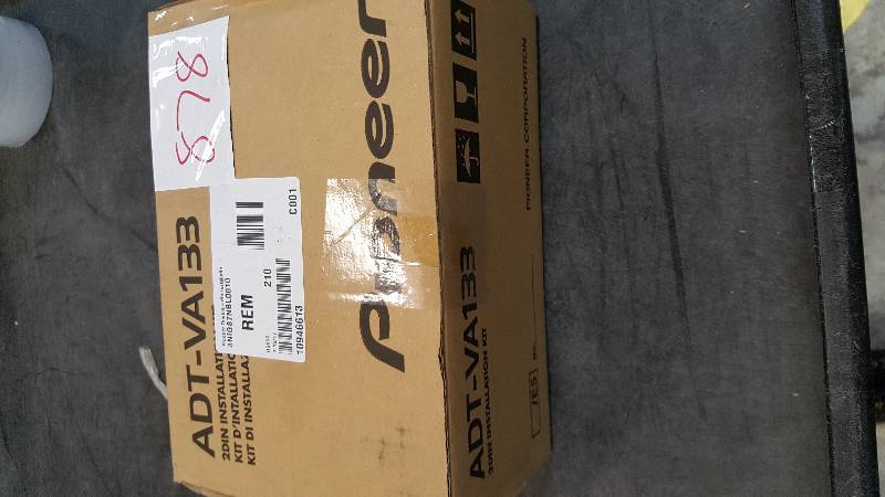 lot 878 image: Pioneer Double DIN Installation Kit Black