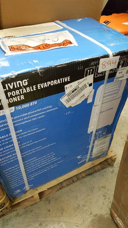 lot 894 image: Cool Living 10,000 BTU Portable Air Conditioner