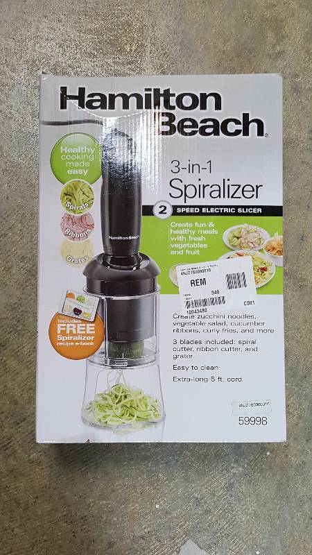 lot 524 image: Hamilton Beach 3-in-1 Electric Spiralizer