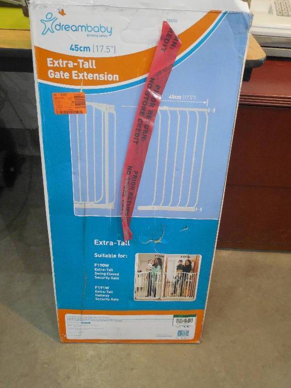 Dreambaby 17.5 in. Gate Extension for White Chelsea Extra Tall Child Safety Gate