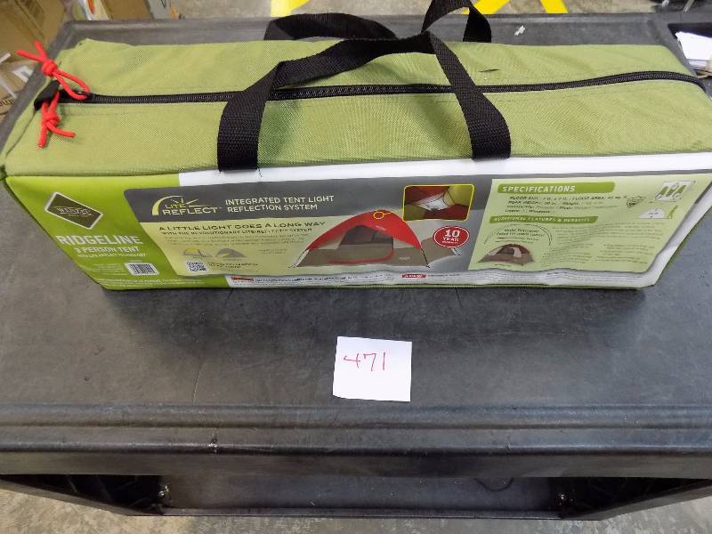 lot 471 image: Wenzel Ridgeline 7 x 7 Tent - 3 Person