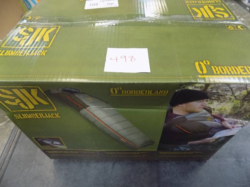 lot 498 image: Slumberjack Borderland 0-Degree Dual Long Zippers Sleeping Bag