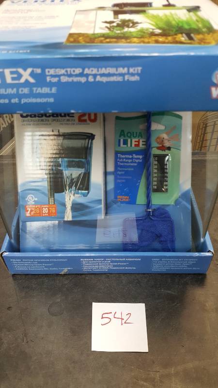 lot 542 image: Water World Vertex 2.7-Gallon Aquarium Kit