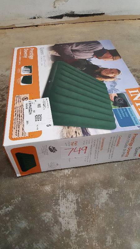 lot 749 image: Intex Comfort Rest Queen Airbed with Pump