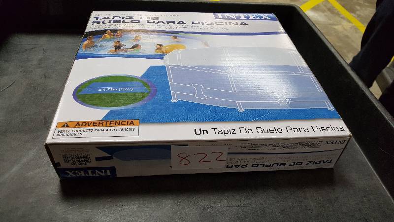 lot 822 image: Intex Universal Pool Ground Cloth Blue