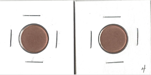 Two Mint Error Penny Blanks