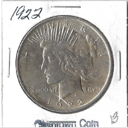 1922 BU Peace Dollar